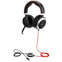 Гарнитура проводная Jabra EVOLVE 80 MS Stereo