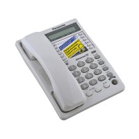 Проводной телефон Panasonic Проводной телефон Panasonic/ 16-значный ЖКД, белый