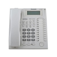 Телефон Panasonic 3-строчный ЖК- дисплей, белый
